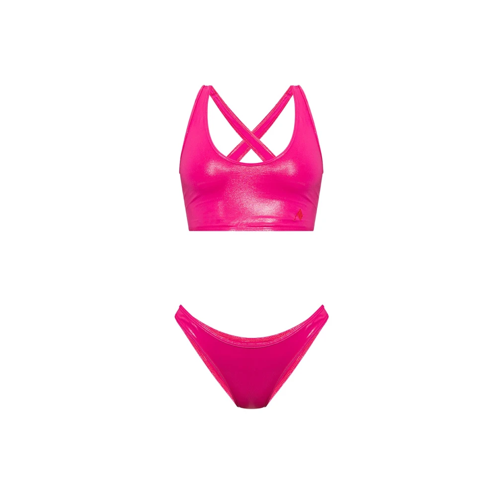The Attico Women's Pink Two-Piece Swimsuit - Bikinis - Xs - Swimwear