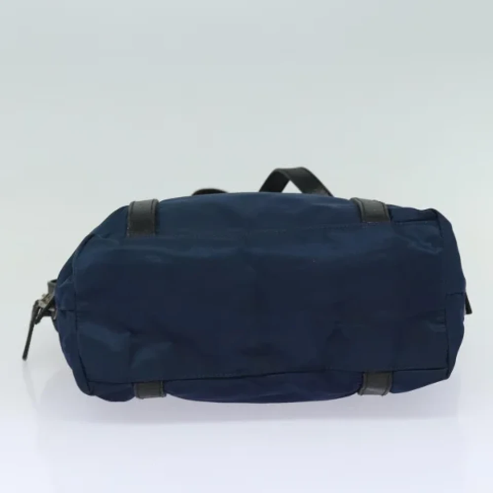 Prada Vintage Pre-owned Nylon prada-bags Blue Dames