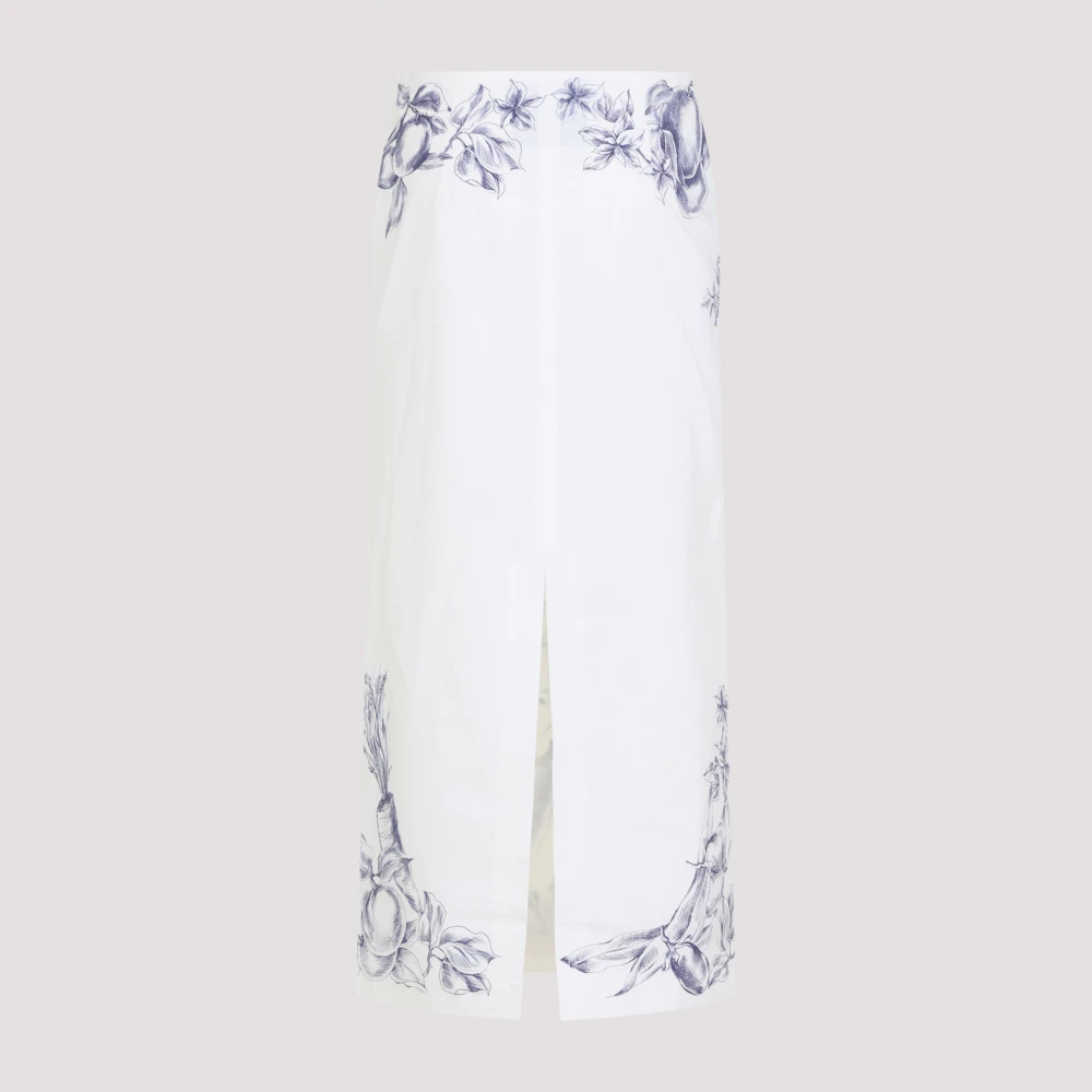 Moschino Witte Rok Stijlvolle Mode Vrouwen Multicolor Dames