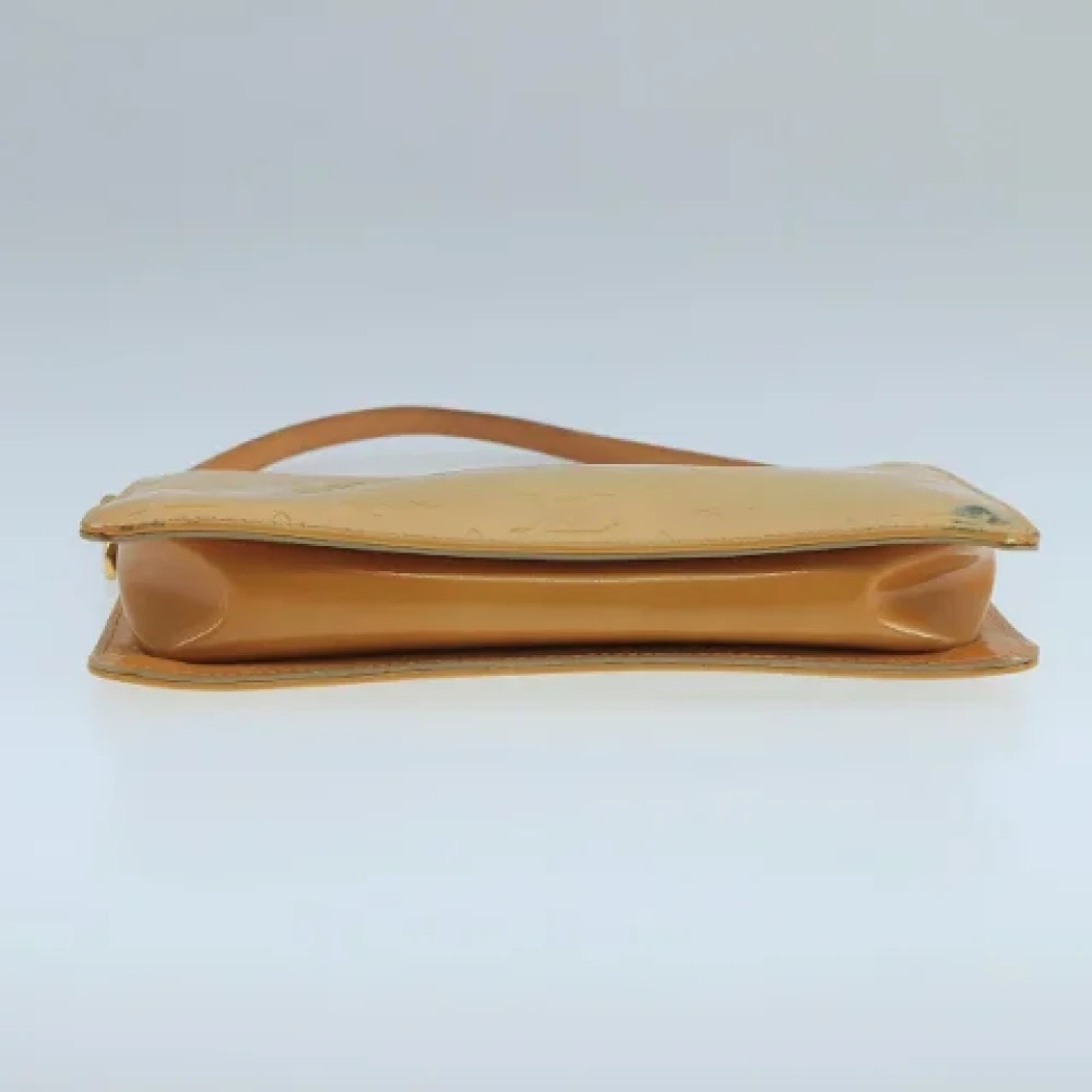 Louis Vuitton Vintage Pre-owned Leather pouches Beige Dames