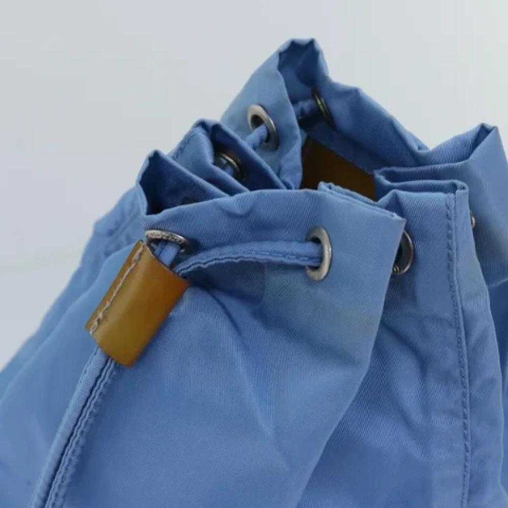 Prada Vintage Pre-owned Nylon pouches Blue Dames