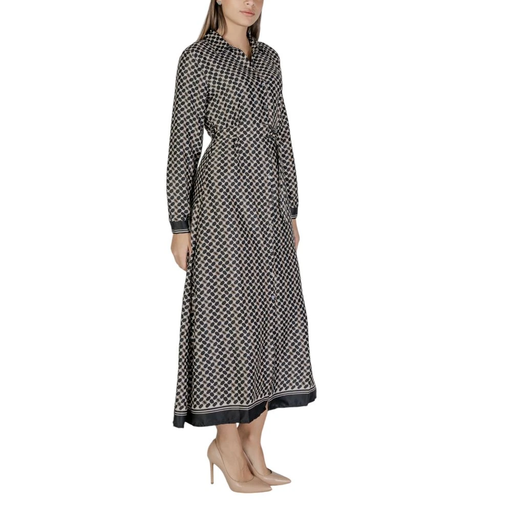 Only Gerecycled Polyester Zwarte Jurk Herfst Winter Collectie Black Dames