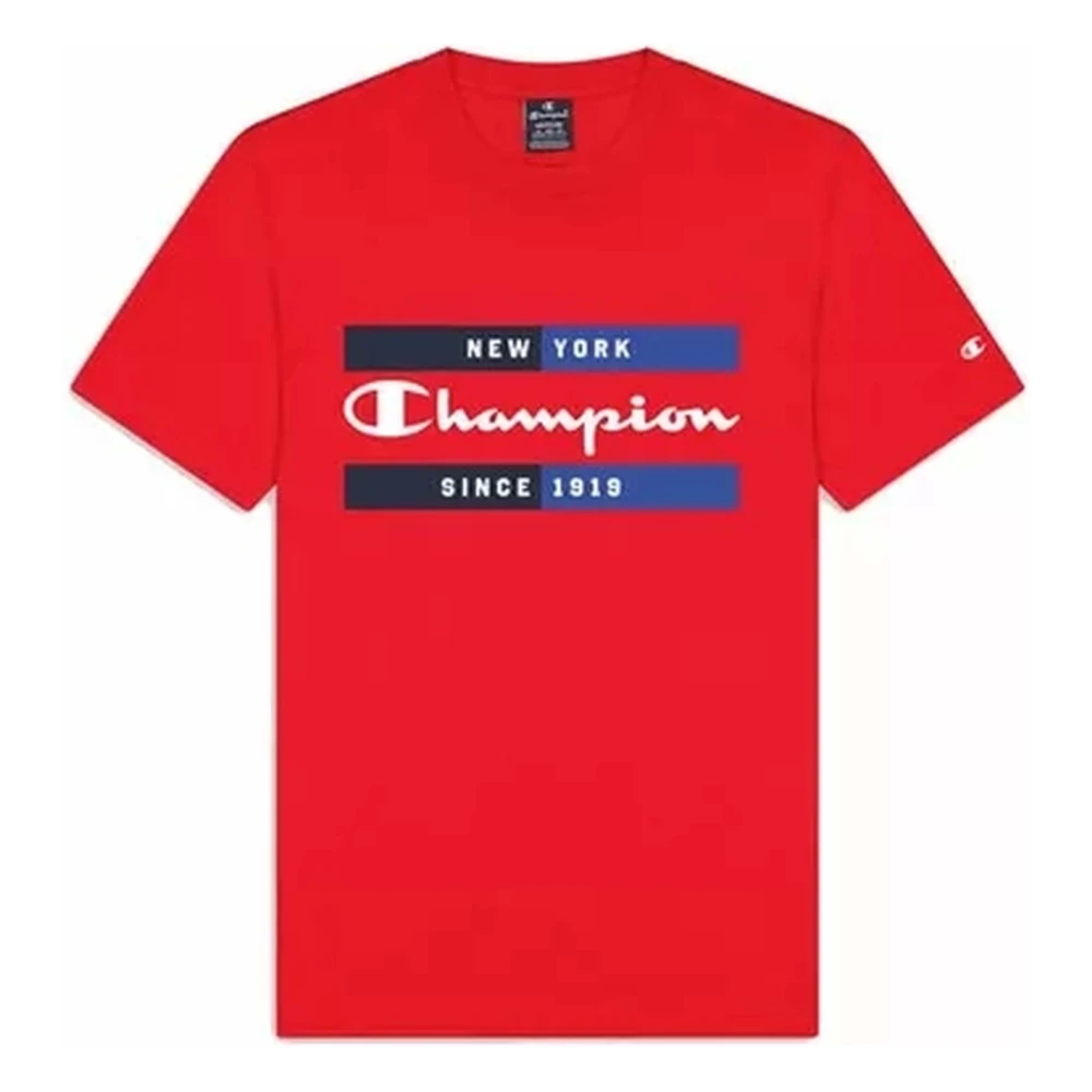 Champion Grafische NY T-shirt Red Heren