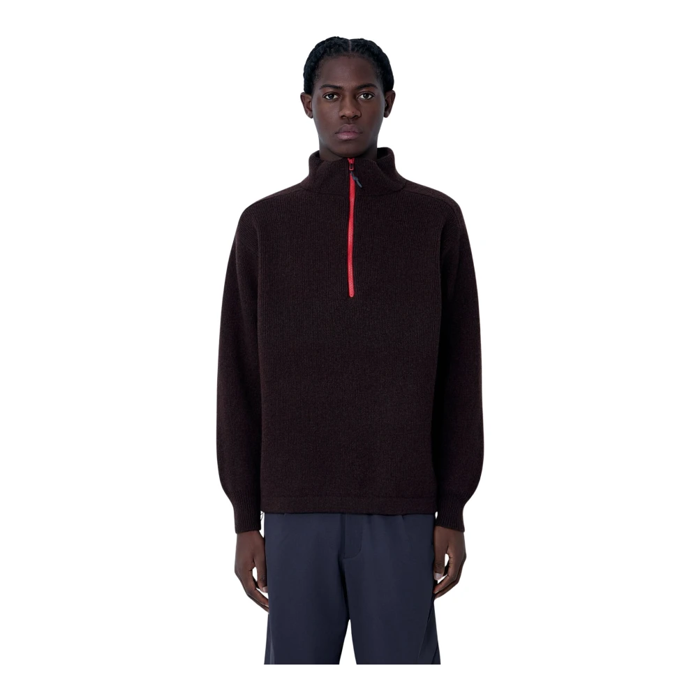 Gr10k Hombre Marrón - High Neck Sweater- Knitwear - S- High Neck Sweater