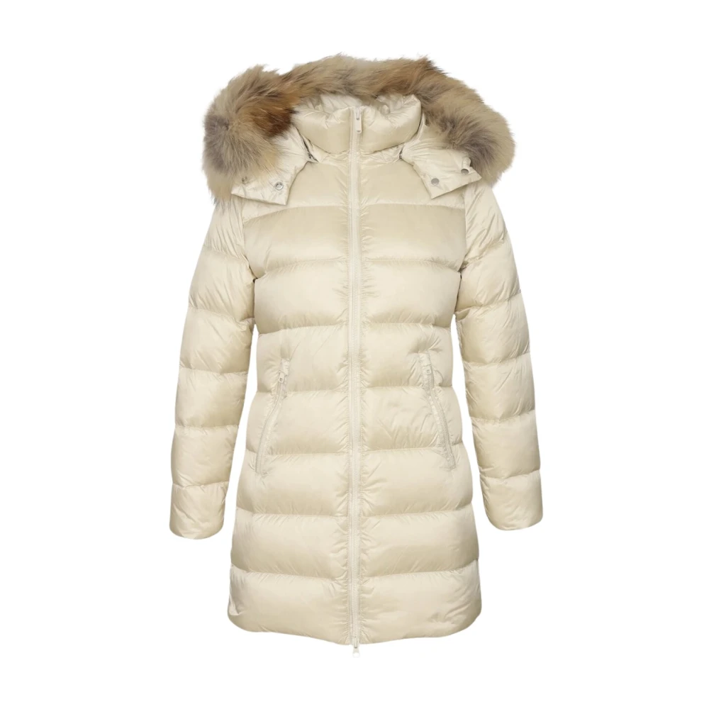 Bomboogie Girls Ivory Long Down Jacket For