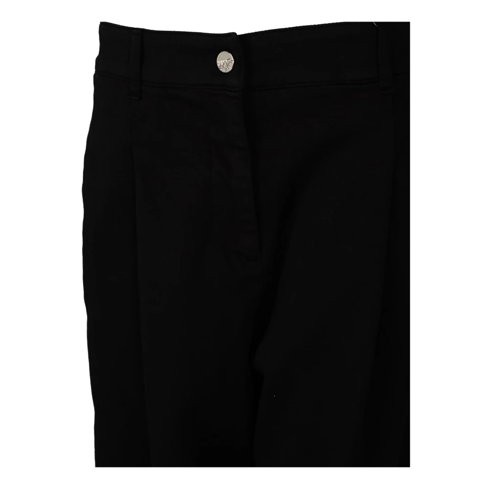 Liu Jo Elegante Hoge Taille Broek Black Dames
