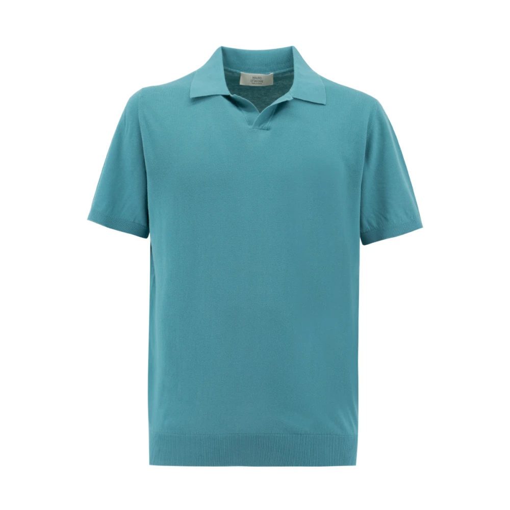 Mauro Ottaviani Polo Shirts Blue Heren