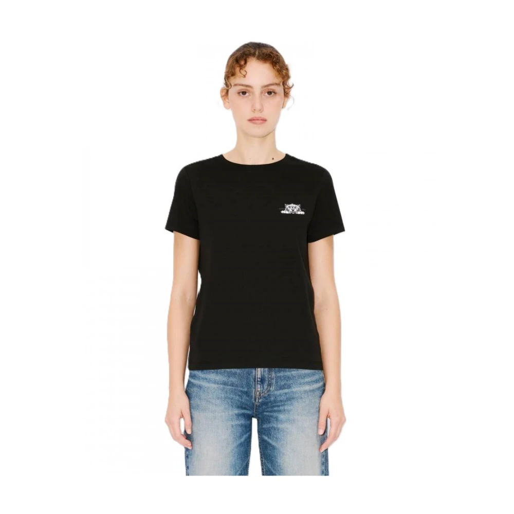 Kenzo Katoenen T-shirt Black Dames