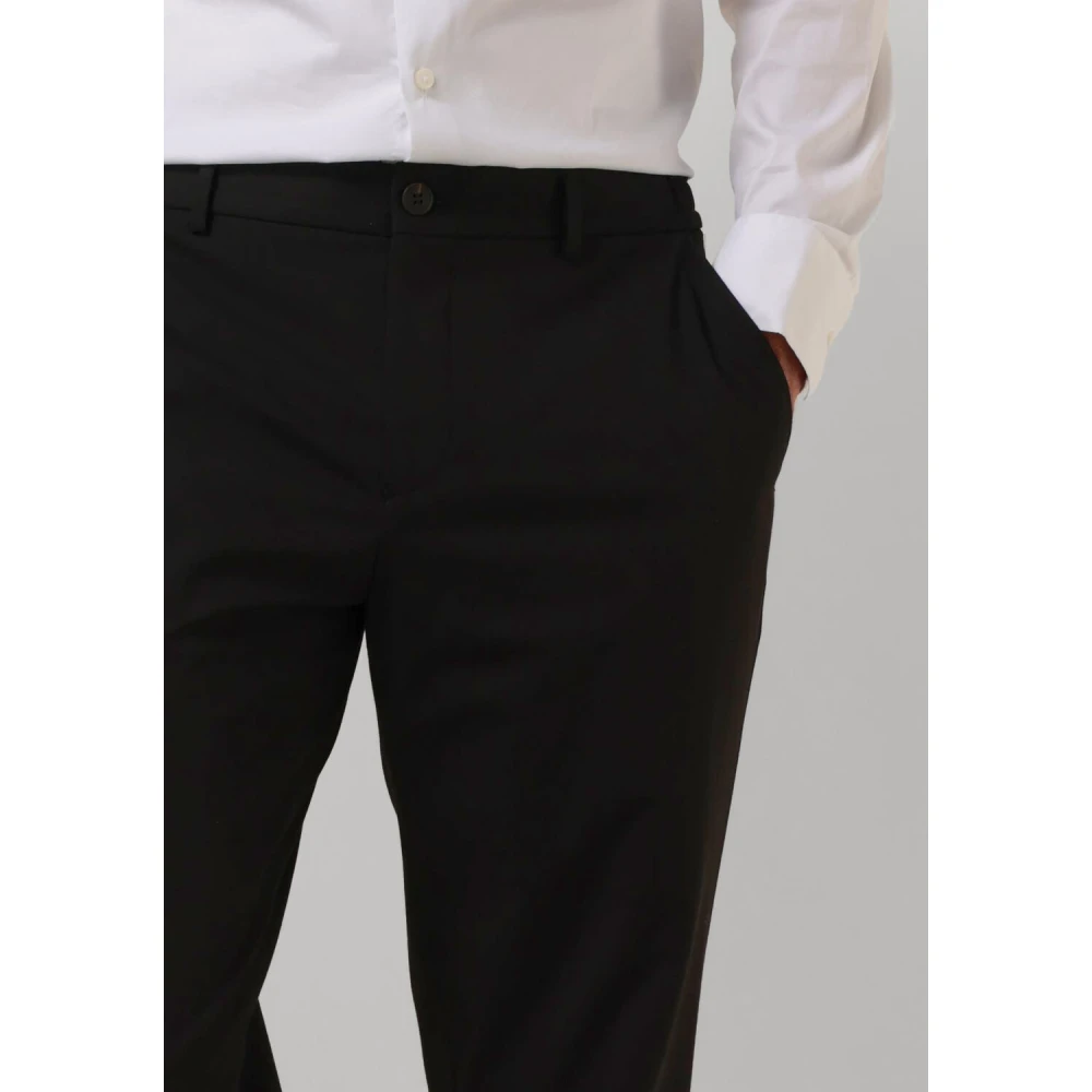 Selected Homme Slim-Liam Flex Zwarte Pantalon Black Heren