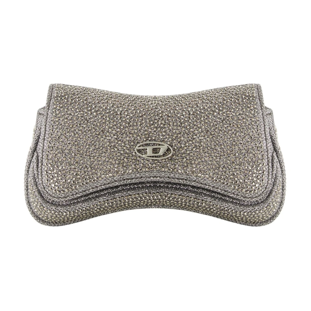 Diesel Women's Gray Play Crossbody Xs - Clutches - One Size - Bags