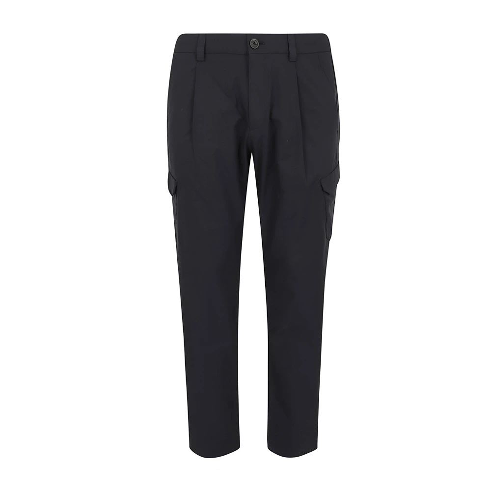 Herno Men's Blue Slim-Fit Trousers, Xs, Nylon Dive Trousers