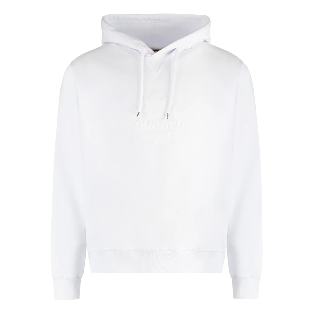 Dsquared2 Men's White Cool Fit Hoodie - Hoodies - 2XL - Sweatshirts & Hoodies
