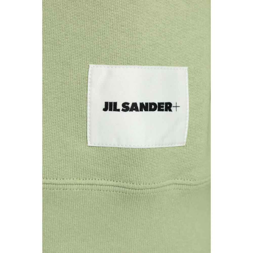 Jil Sander Sweatshirt met logo Green Dames