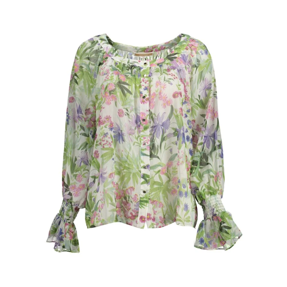 Kocca Multicolor Blouses, Female, S, Green Polyester Shirt