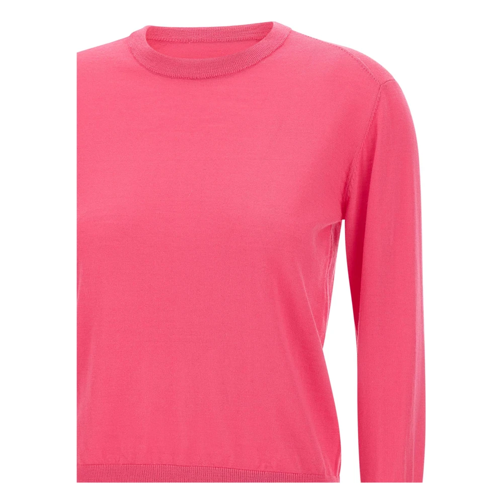 Kaos Fuchsia Wollen Gebreide Trui Pink Dames