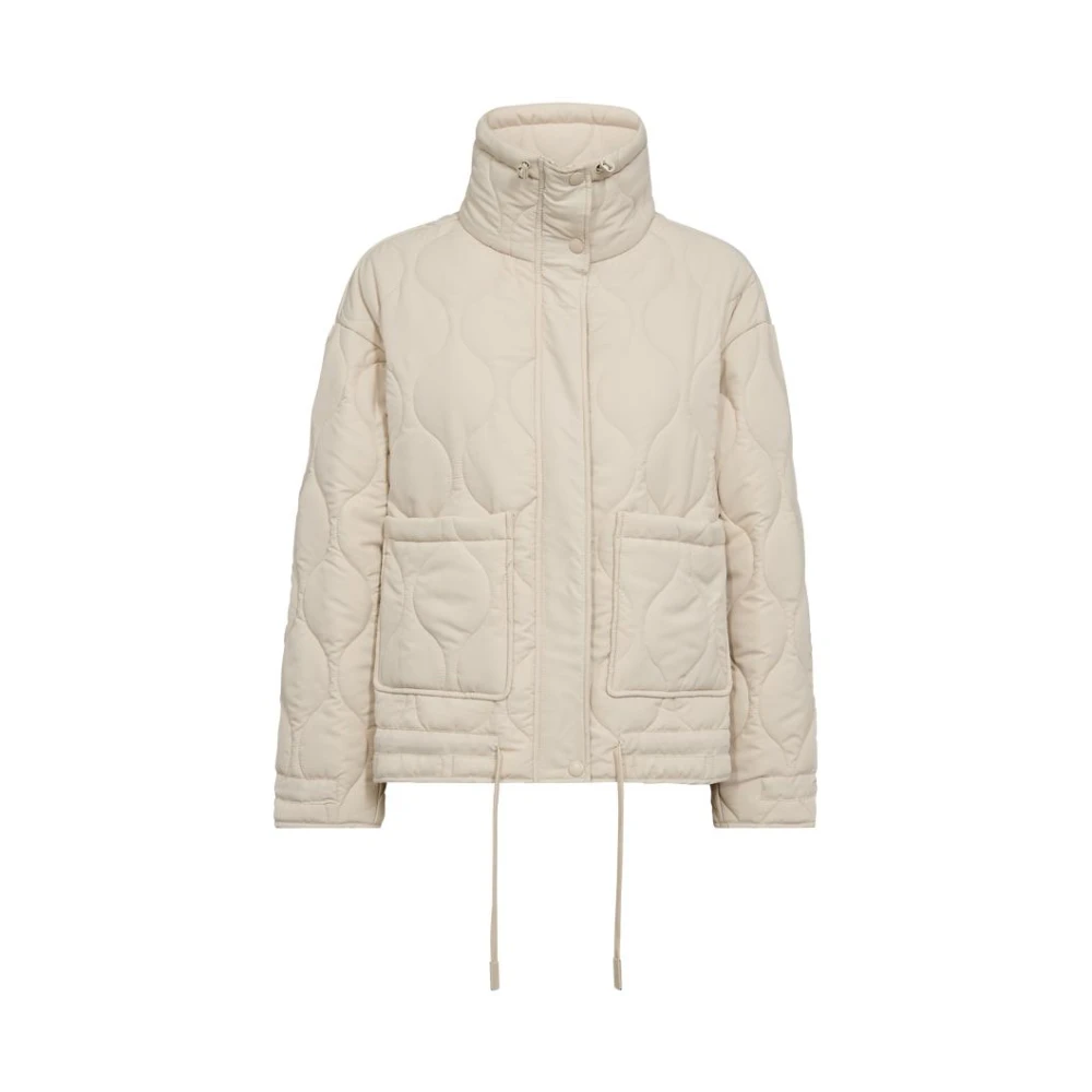 Freequent Stijlvolle Jack Coat in Moonbeam Beige Dames