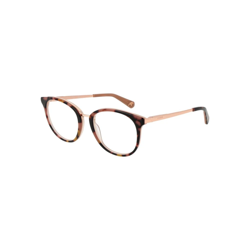 Guess Unisex Brown Round Acetate Optical Frames
