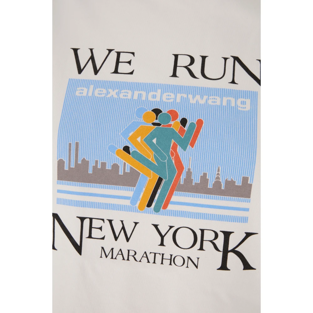 alexander wang Casual Katoenen T-Shirt White Dames