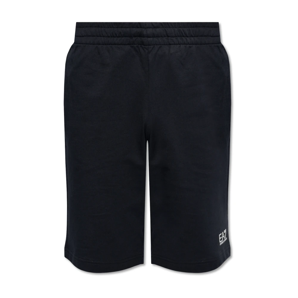 Emporio Armani EA7 Shorts med logotyp Black, Herr