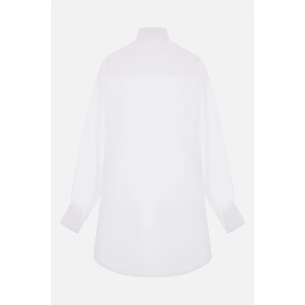 Ermanno Scervino Witte Oversized Kant Inzet Shirt White Dames