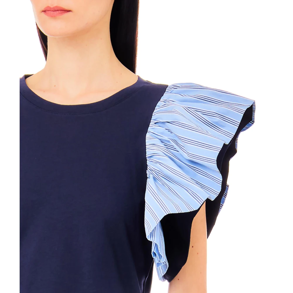 Liu Jo Blauwe T-shirts en Polos Blue Dames