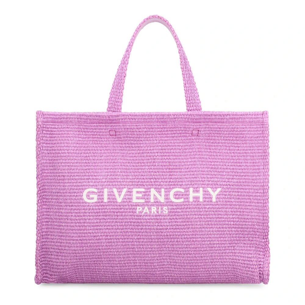Givenchy Rieten Geweven Tote Bag Pink Dames