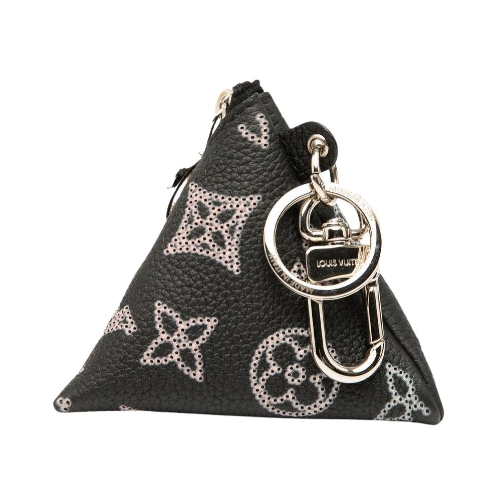 Louis Vuitton Vintage Women's Black Pre-Owned Printed Leather Coin Pouch