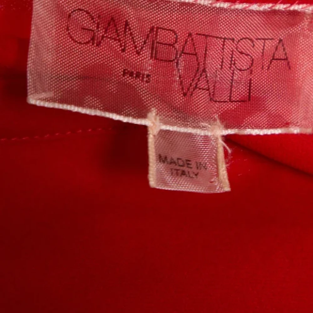 Giambattista Valli Pre-owned Silk tops Red Dames