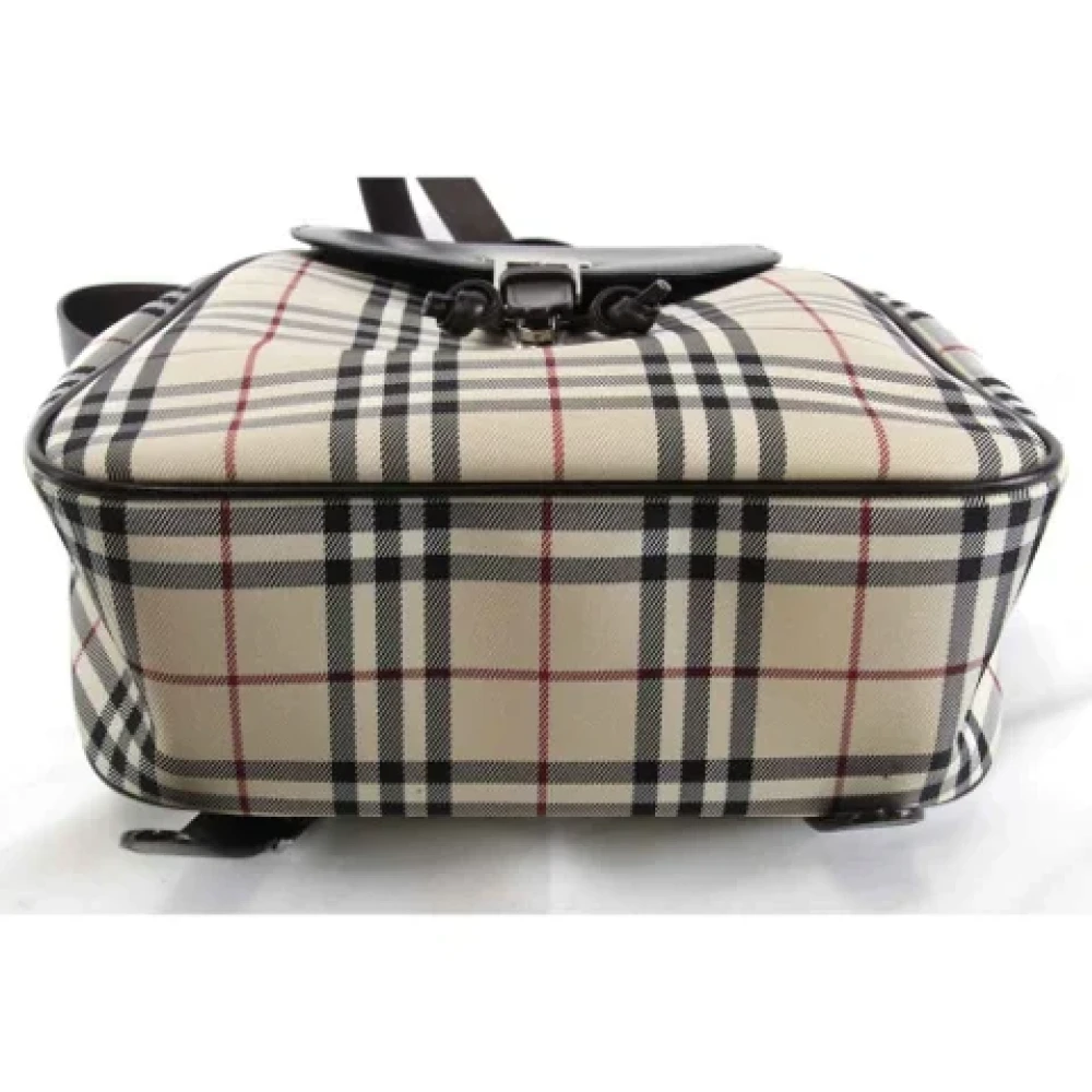 Burberry Vintage Pre-owned Canvas backpacks Beige Dames