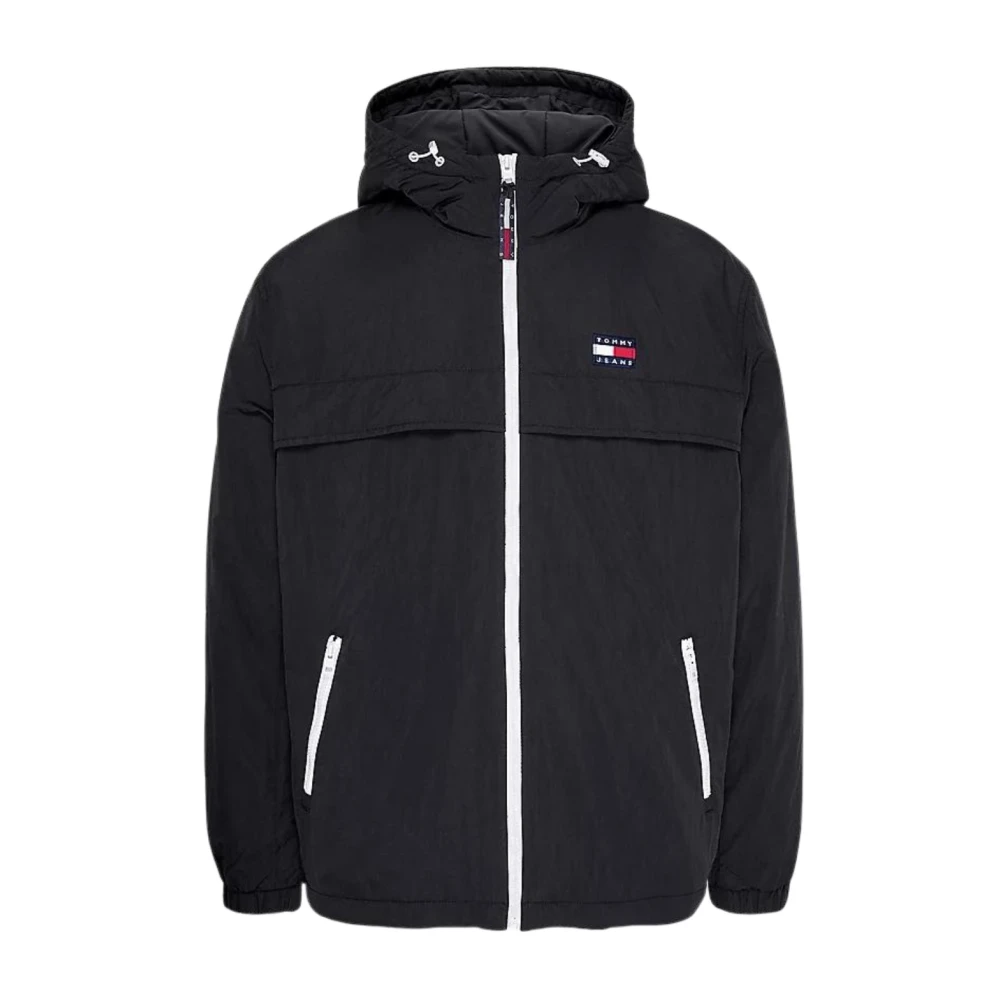 Tommy Jeans Men's Black Padded Windbreaker Chicago Style