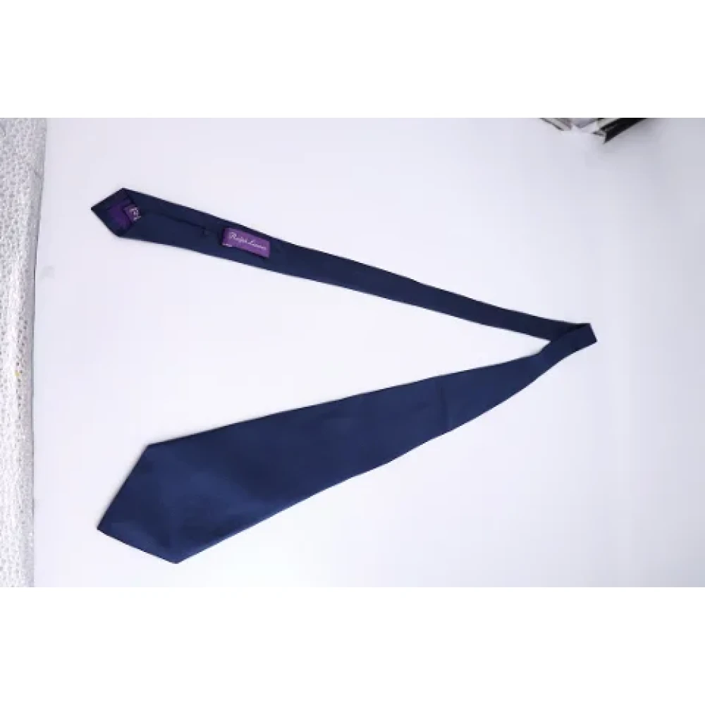 Ralph Lauren Pre-owned Silk home-office Blue Heren