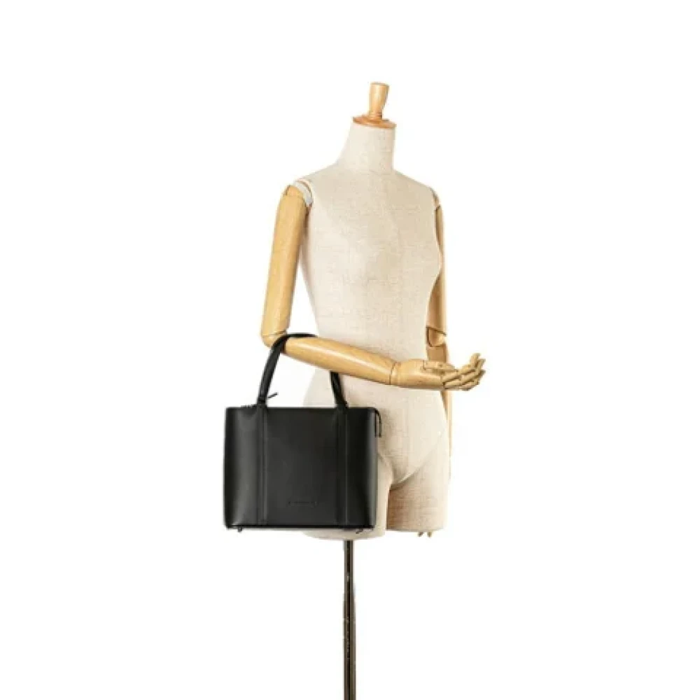 Burberry Vintage Pre-owned Leather handbags Black Dames