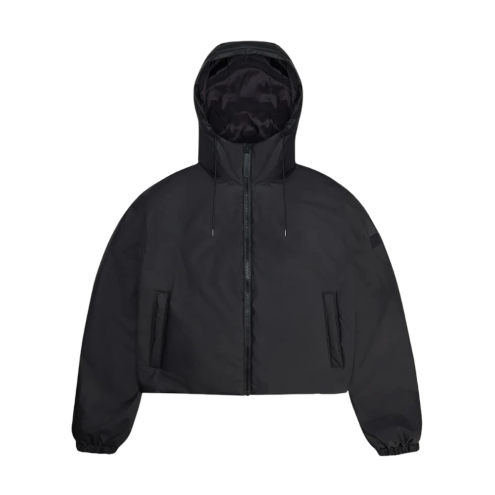 Rains Korte Geïsoleerde Jas Zwart Black Heren