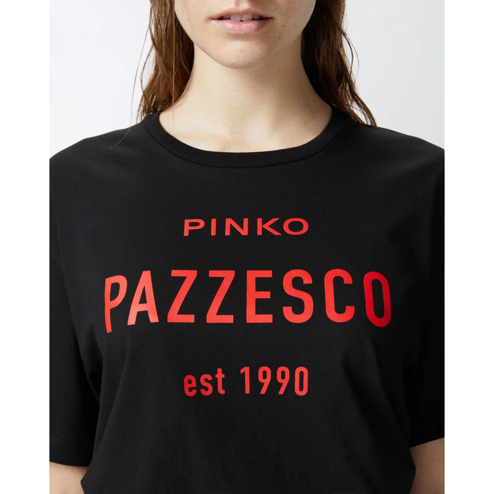 pinko Gek T-shirt Model 1 Black Dames
