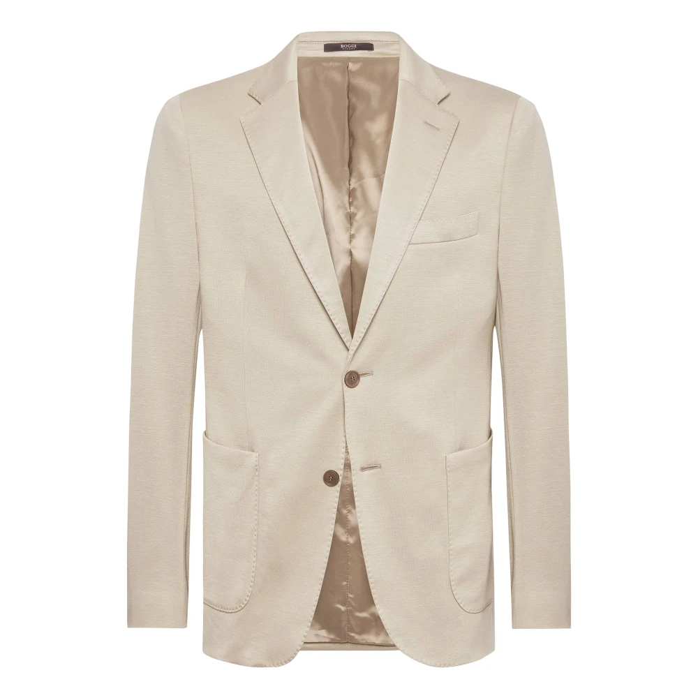 Boggi Milano B Jersey Jas Beige Heren