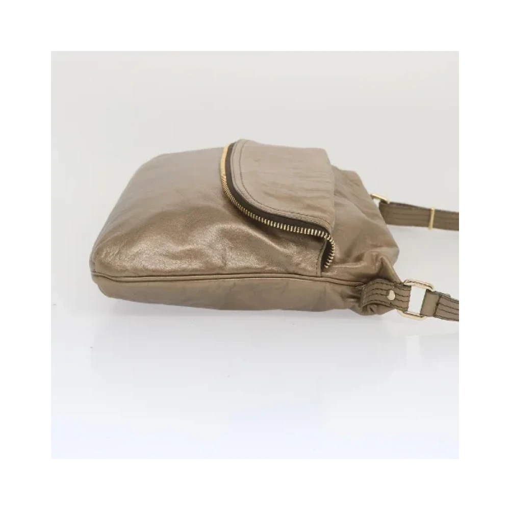 Fendi Vintage Pre-owned Leather fendi-bags Gray Dames
