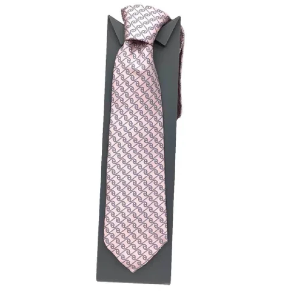 Hermès Vintage Pre-owned Silk home-office Pink Heren