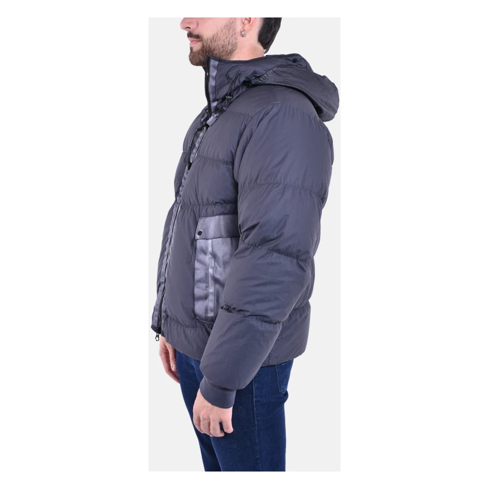C.P. Company Nylon Goggle Jas met capuchon Gray Heren