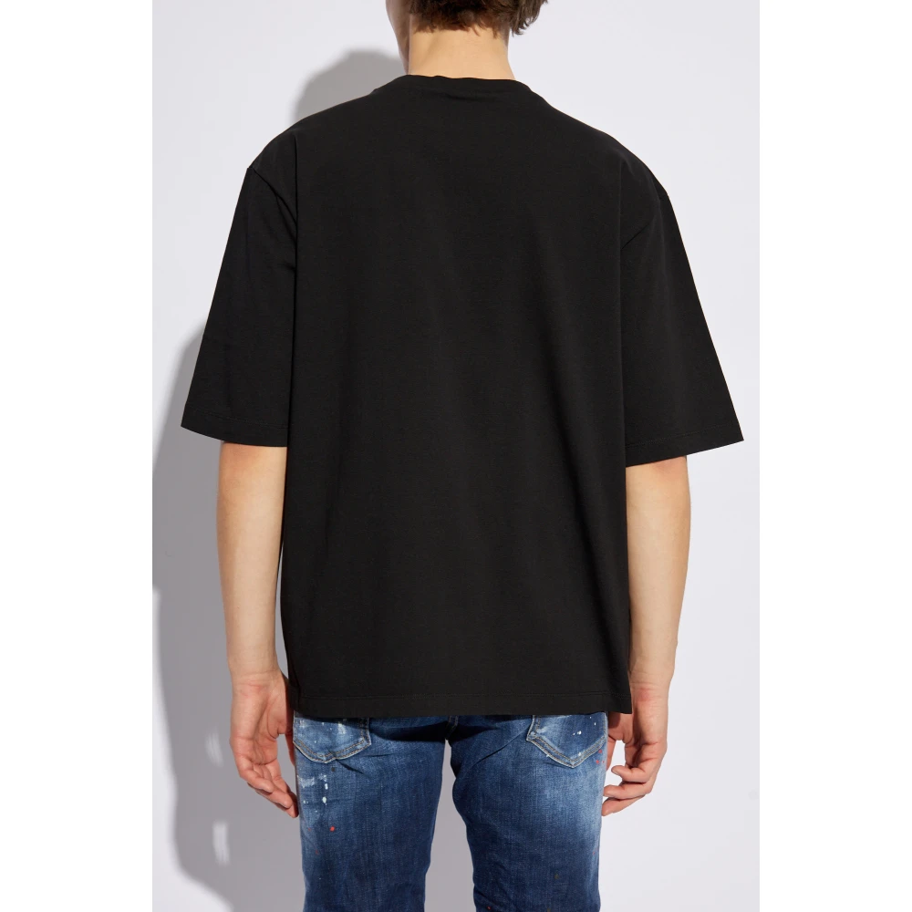 Dsquared2 T-shirt met print Black Heren