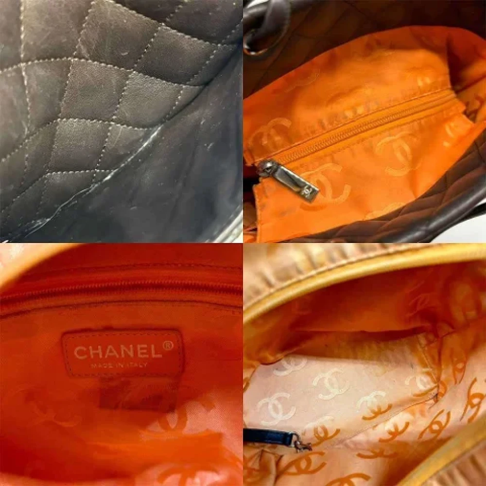 Chanel Vintage Pre-owned Leather chanel-bags Brown Dames