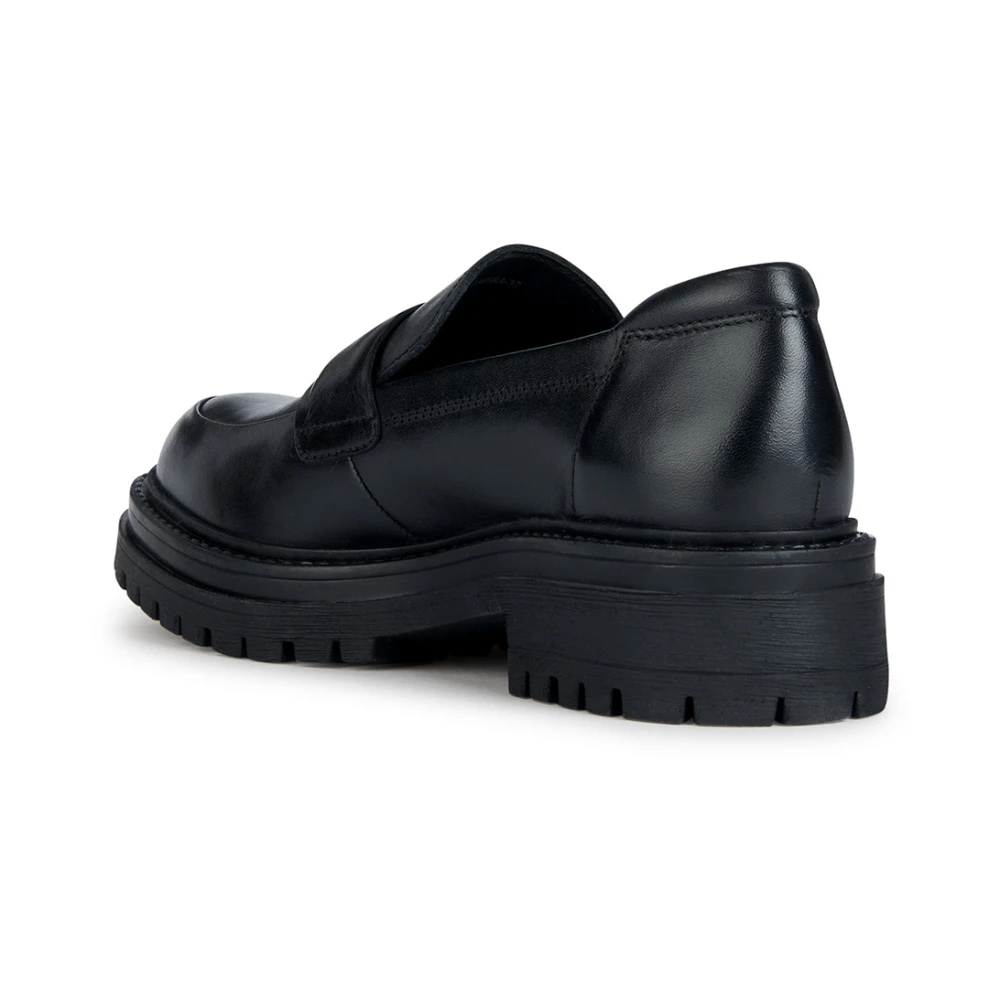 Geox Ademende Loafer met Stadsuitstraling Black Dames