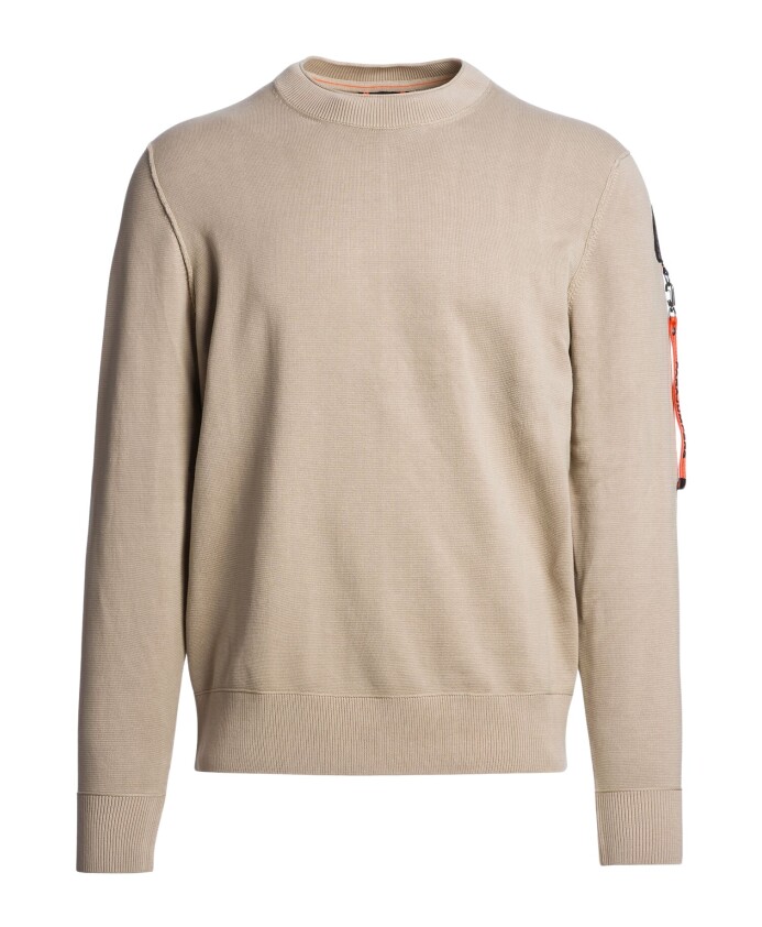 pull-en-maille-de-coton-beige