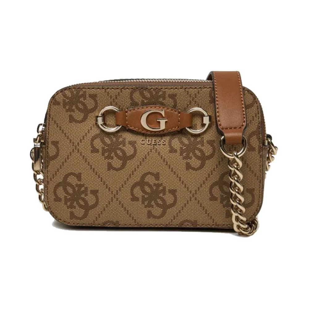 Guess Izzy Kamera Crossbody Väska Brown, Dam