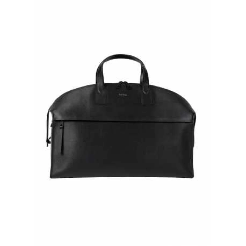 Paul Smith Weekendtas van generfd leer met laptopvak Black Unisex