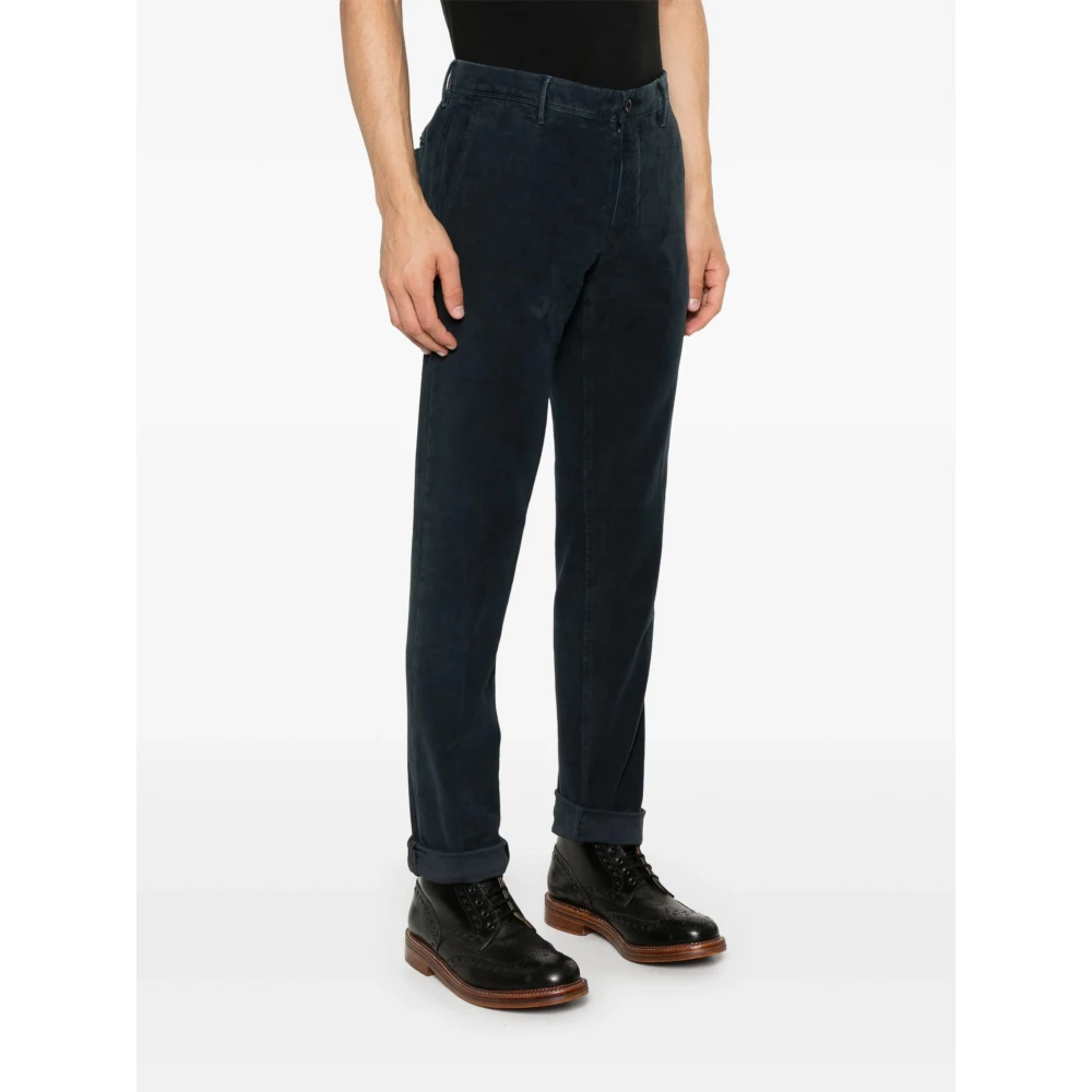 Incotex Blauwe Slim Fondo Slacks Blue Heren