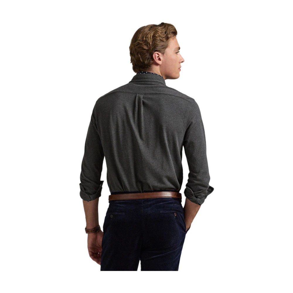 Ralph Lauren Featherweight Mesh Shirt Gray Heren