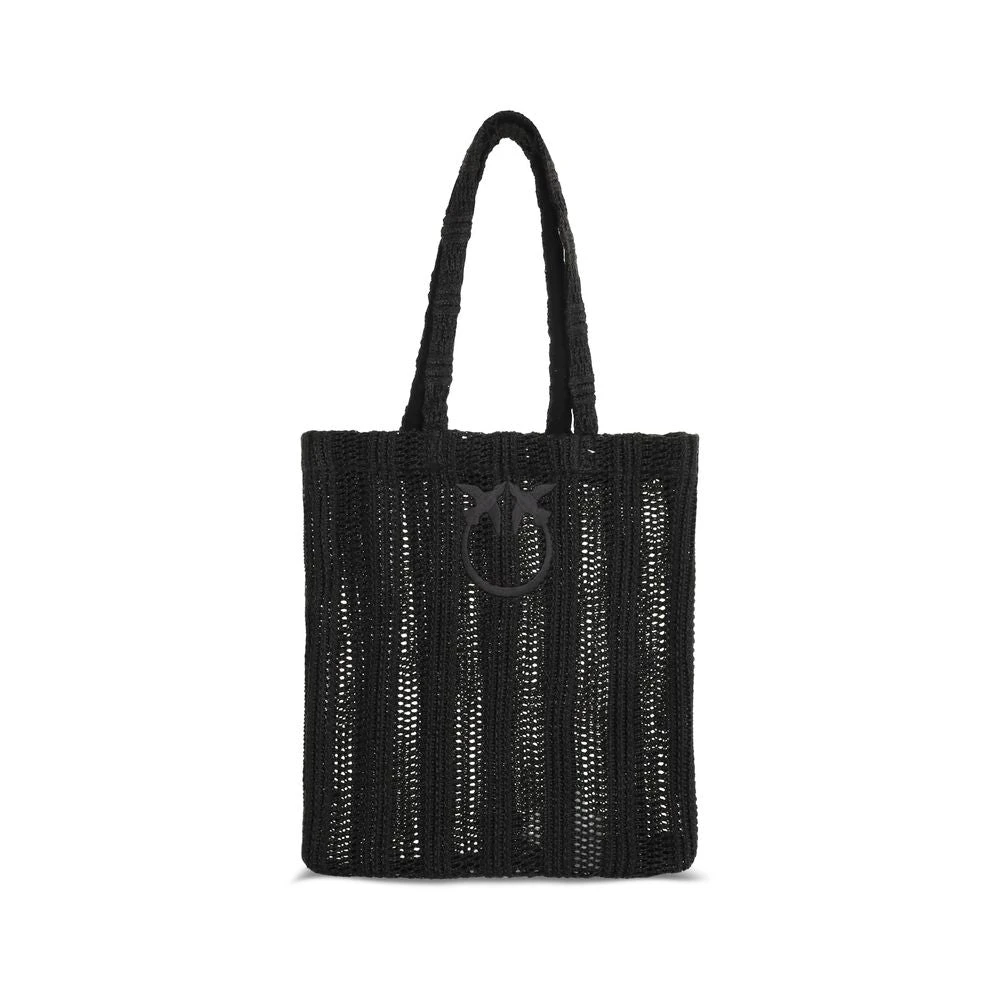 Pinko Women's Black Easy Tote Bag - Shopping Bags - One Size - Bags