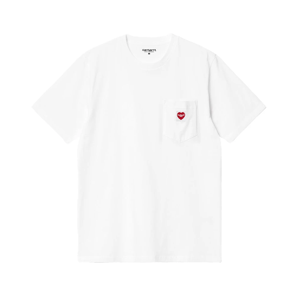 Carhartt Wip Men's White S/S Pocket Heart T-Shirt
