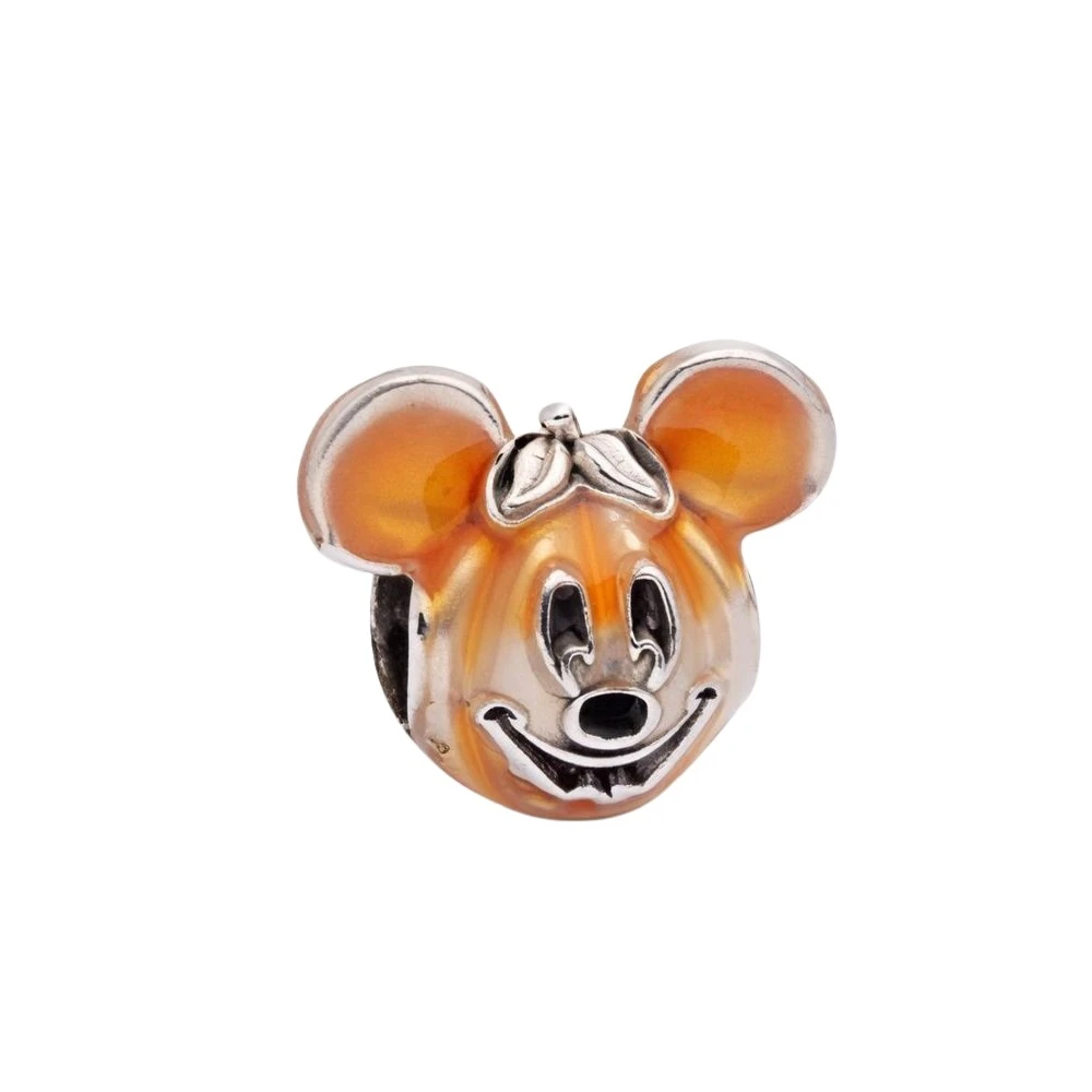 Pandora Mickey Pumpkin Sterling Silver Charm - Female - Jewellery - Orange - One Size - Accessories