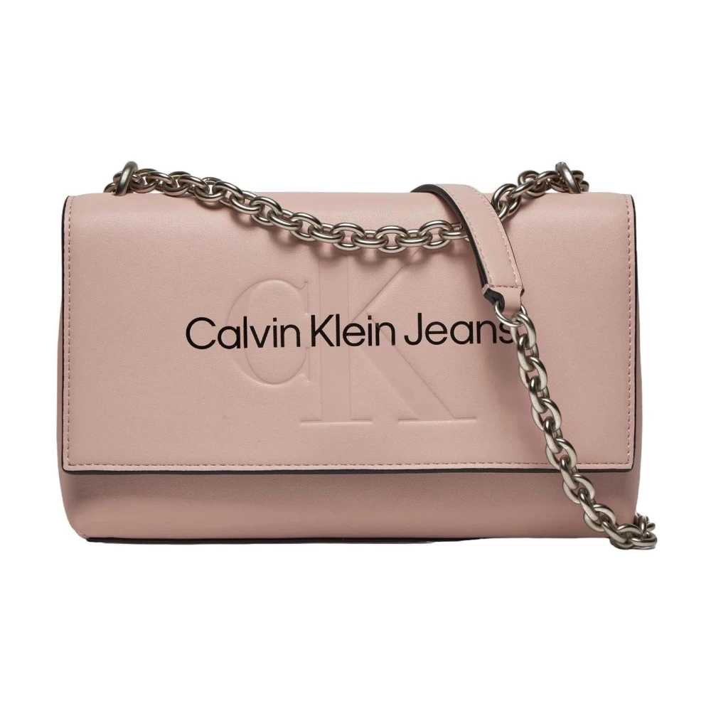 Calvin Klein Jeans Schoudertas met verstelbare band Effen patroon Pink Dames